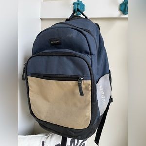 QUIKSILVER BACKPACK - Tan, navy, grey!